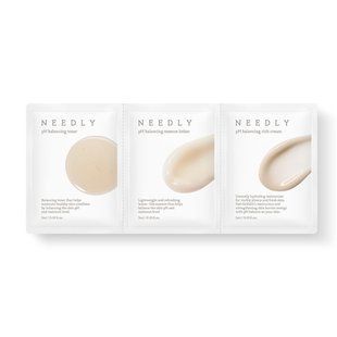 Набір тестерів з екстрактом гриба Альбатрелуса Needly pH balancing Line 3step (toner, lotion, cream), 3 мл * 3 шт 8809455422915 Купити в Україні