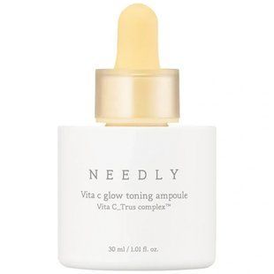 Тонізуюча сироватка з вітаміном С для сяяння шкіри Needly Vita C glow toning ampoule, 30мл 8809455422403 Купити в Україні